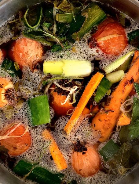 Caldo de legumes biológicos